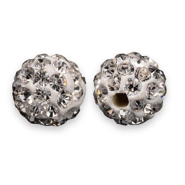 JustYit 400 stuks 6 mm 8 mm sprankelende kristallen afstandskralen rondelle toon strass kralen spacer kralen voor sieraden maken, armbanden, ketting
