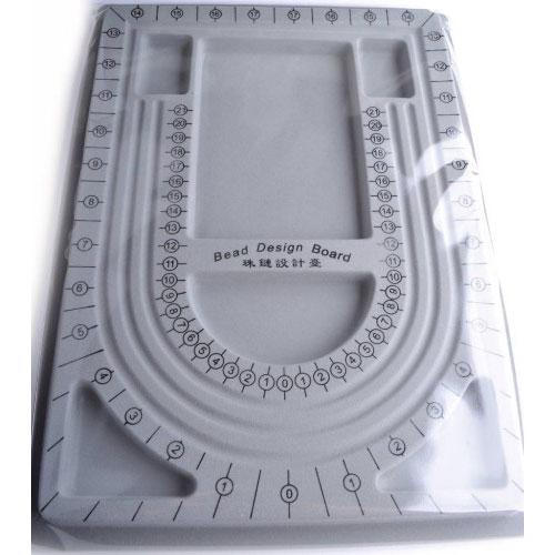 Kralenbord middel A4 grijs 33x24cm-Kraaltjes van Renate