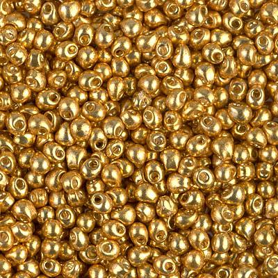 Miyuki drops 2.8mm Duracoat galvanized gold 4202 - 5 gram-Kralen-Kraaltjes van Renate