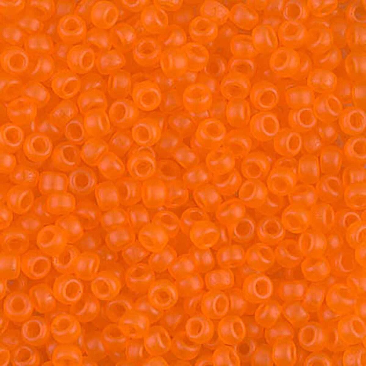 Miyuki rocailles 8-138F matte transparant oranje 8/0 (3mm) - 5 gram-Kralen-Kraaltjes van Renate