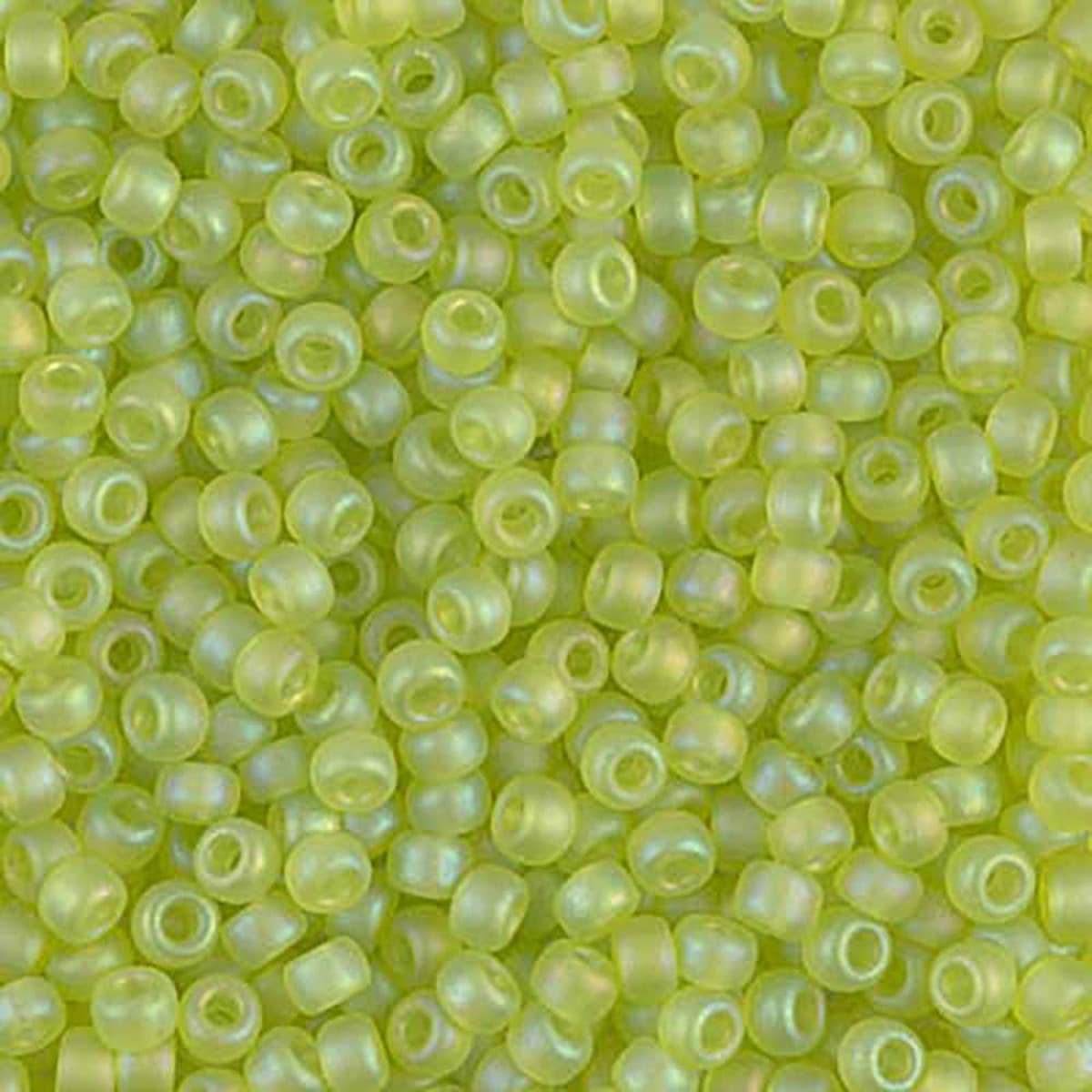 Miyuki rocailles 8-143FR matt chartreuse AB 8/0 (3mm) - 5 gram-Kralen-Kraaltjes van Renate