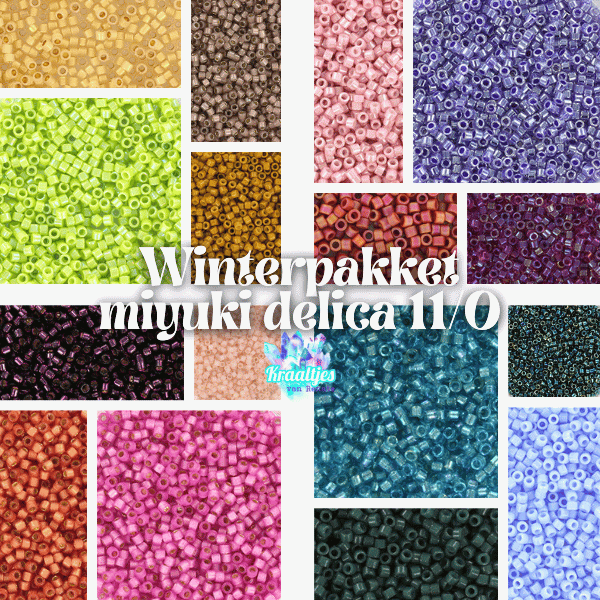 Winterpakket | Miyuki delica's 11/0 winterkleuren - 31 gram-gereedschap-Kraaltjes van Renate