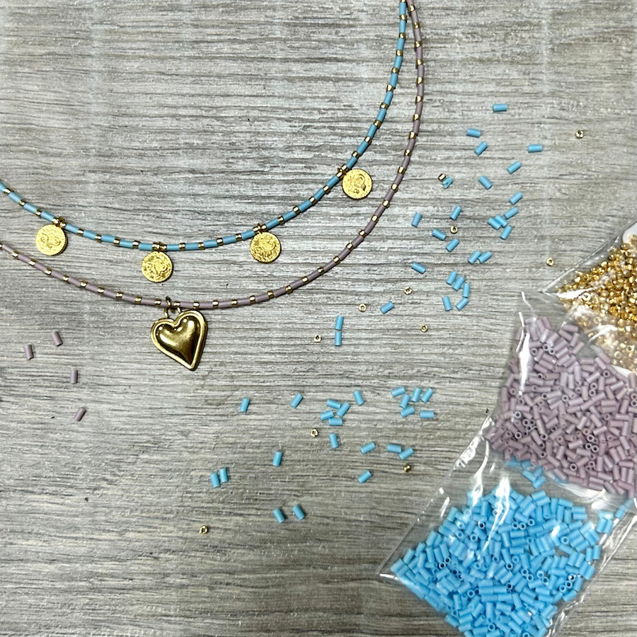 DIY | Ketting met bugles en delica's