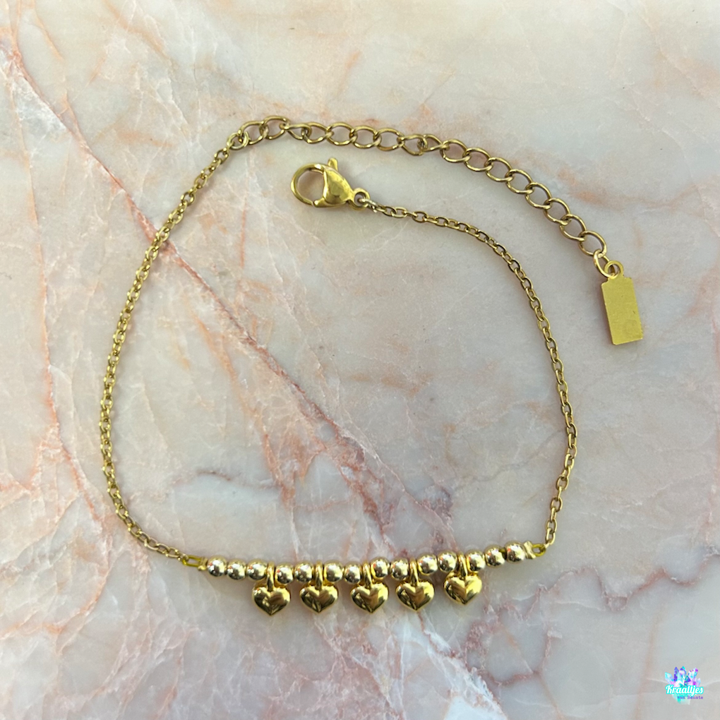 DIY | Hartjes armbandje op schakel