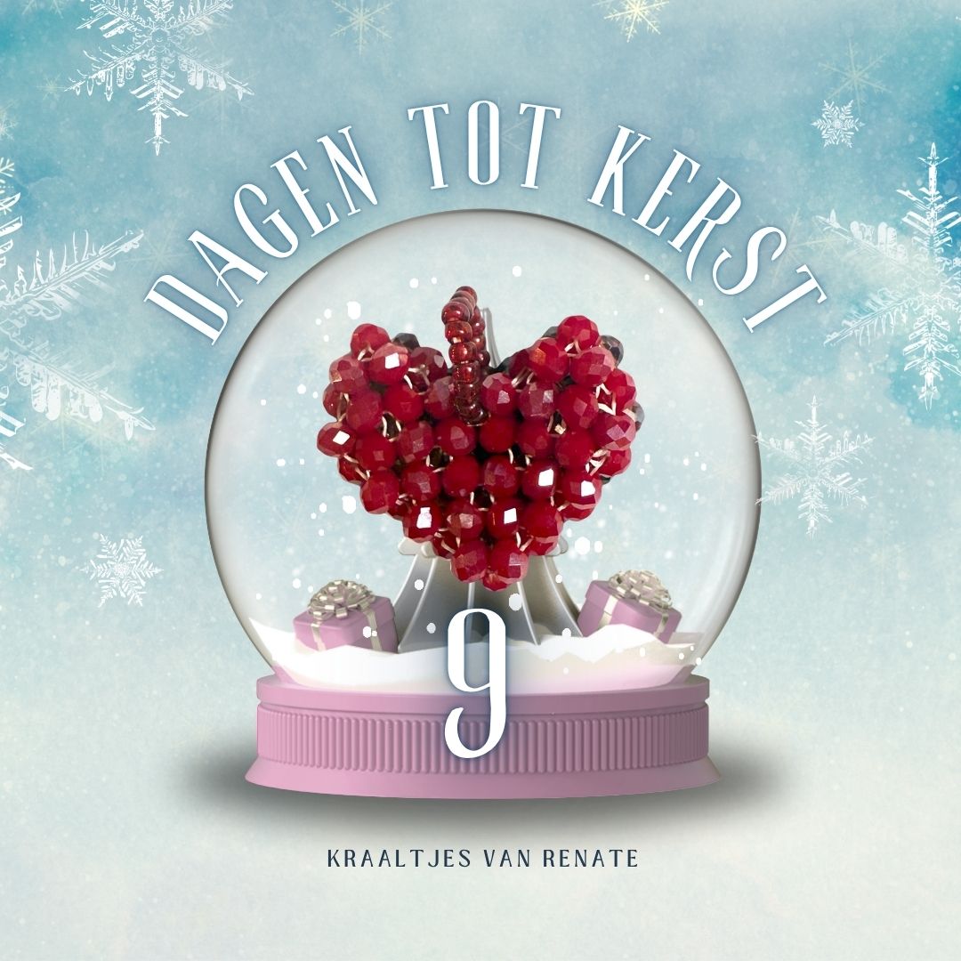 Nog 9 dagen - Facet hanger hart