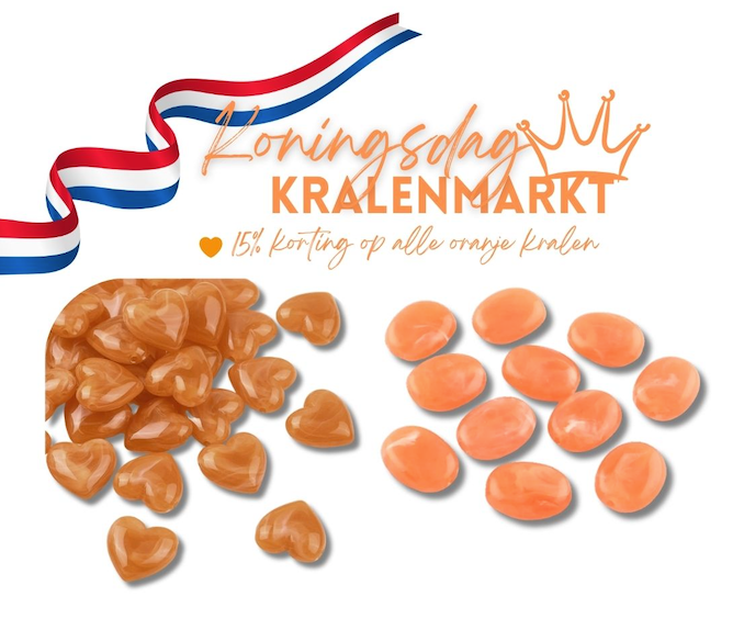 🧡  Koningsdag Kralenmarkt