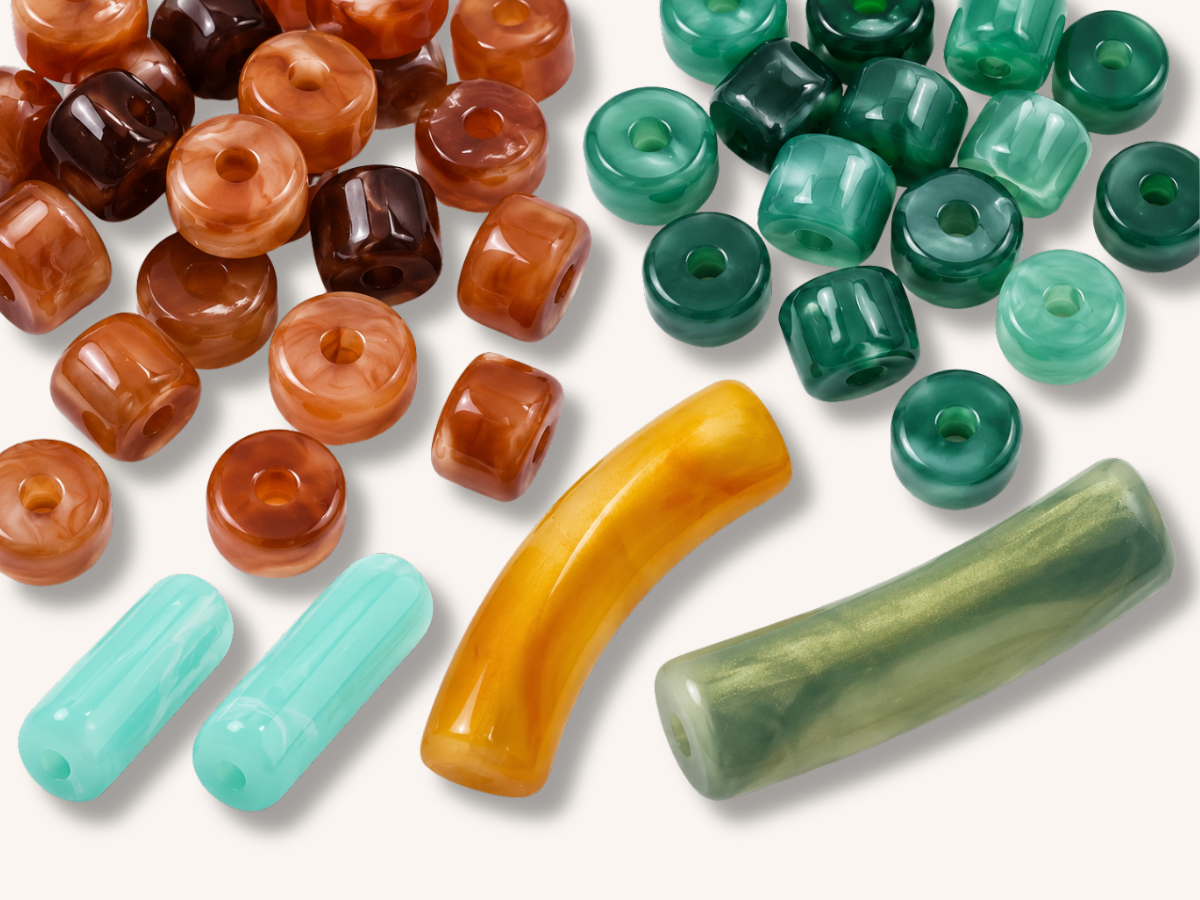 Acryl tubes: lange tube kralen van 32x8 mm voor een strakke ketting