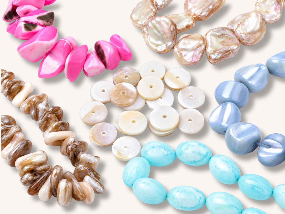 Schelp kralen: schelpkralen voor zomerse sieraden