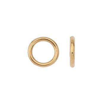 Bedel tussenzetsel dichte ring DQ 24k goud 10.5mm - per stuk