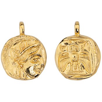 Bedel munt bedrukt DQ 24K goud 26mm - per stuk