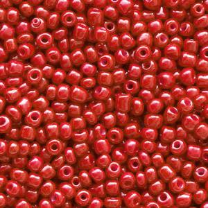 Crimson red rocailles 2mm -#42-Kraaltjes van Renate
