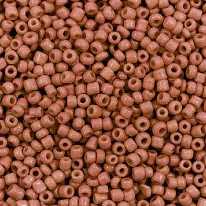 Rocailles - #242 Fired brick brown 2mm-Kralen-Kraaltjes van Renate