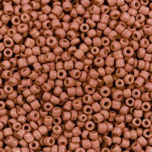 Rocailles - #242 Fired brick brown 2mm-Kralen-Kraaltjes van Renate