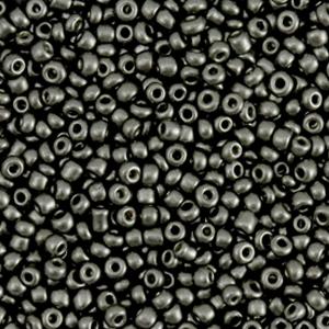 Metallic anthracite rocailles 2mm - #196-Kralen-Kraaltjes van Renate