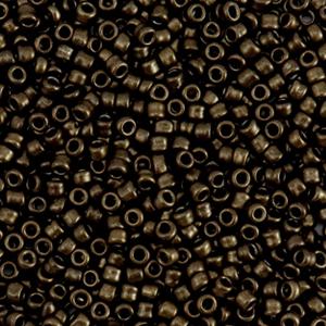 Metallic sepia brown rocailles 2mm - #197-Kralen-Kraaltjes van Renate