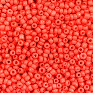 Neon coral orange rocailles 2mm -#99-Kraaltjes van Renate