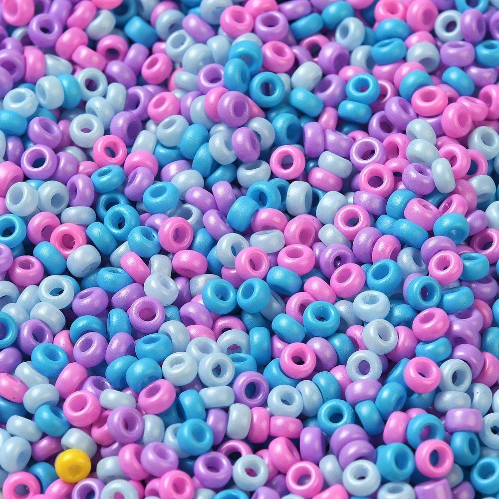 12/0 Rocailles - donut multicolor 2,5mm- 10 gram-Kralen-Kraaltjes van Renate