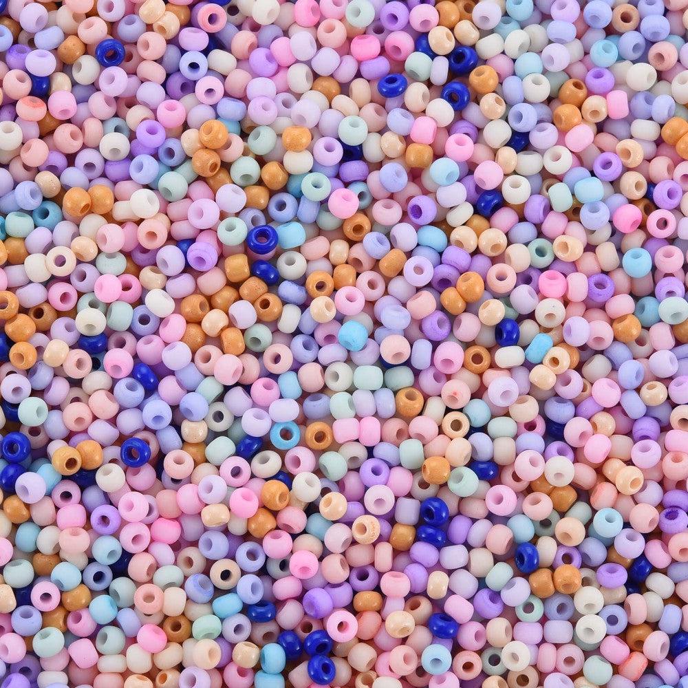 12/0 Rocailles - multicolor pastel 2mm- 10 gram-Kralen-Kraaltjes van Renate