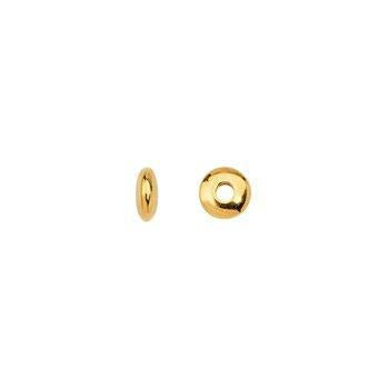 Tussenkraal Ring DQ 24K Goud 5mm - per stuk