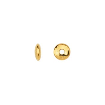 Tussenkraal ring DQ 24K goud 6mm - per stuk