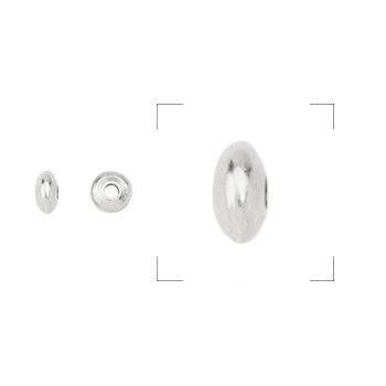 Tussenkraal ring DQ zilver 4mm - per stuk