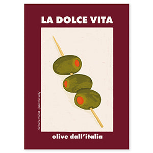 Sieraden Kaartje "La Dolce Vita" Multicolor 14.5x10.5cm - per stuk-Kraaltjes van Renate