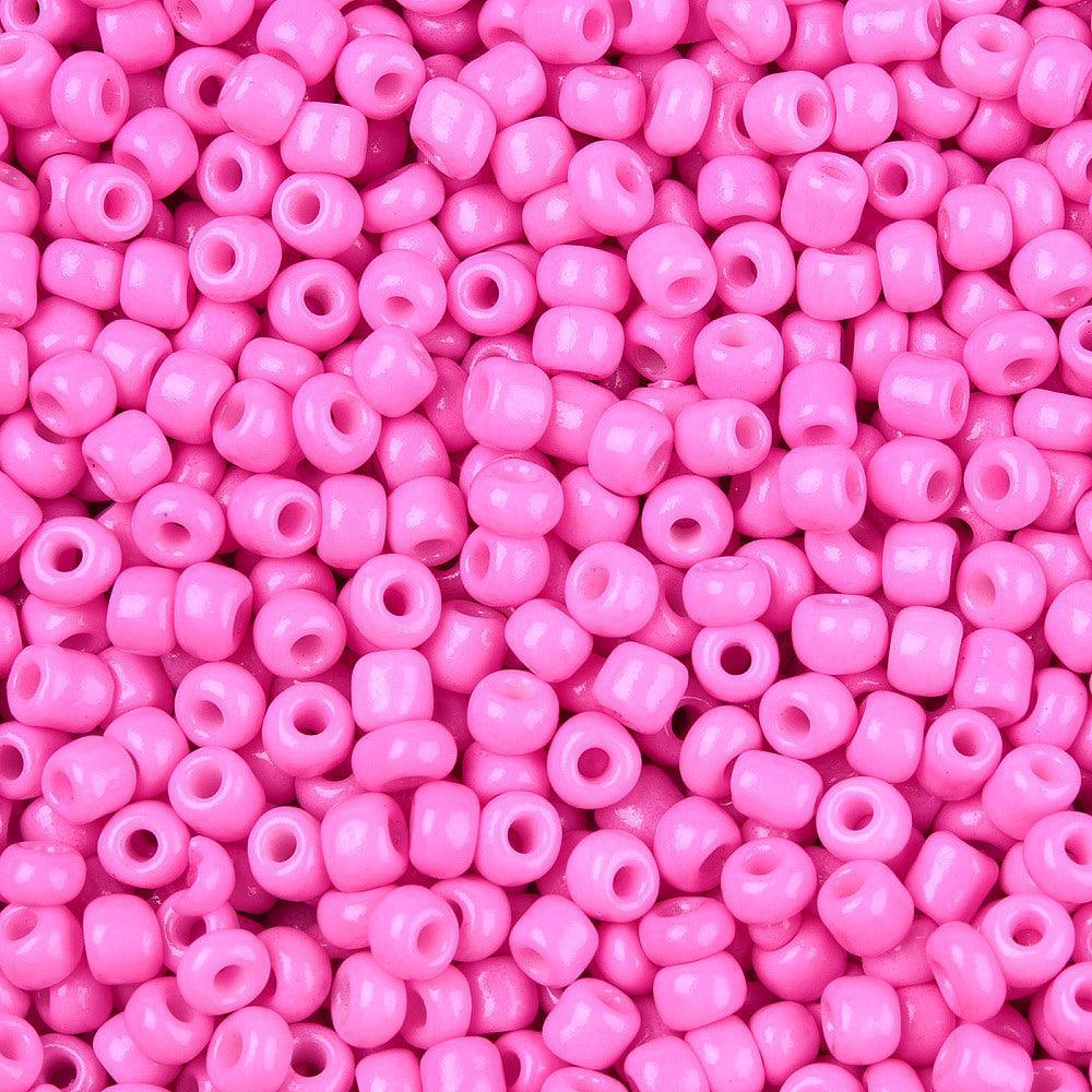 6/0 Rocailles - Hot Pink 4mm-Kralen-Kraaltjes van Renate