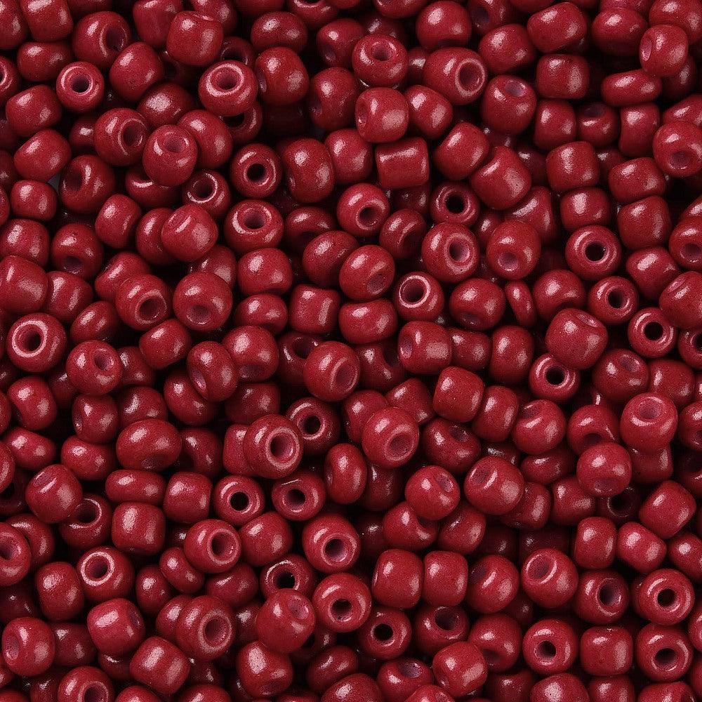 6/0 Rocailles - dark red 4mm-Kralen-Kraaltjes van Renate