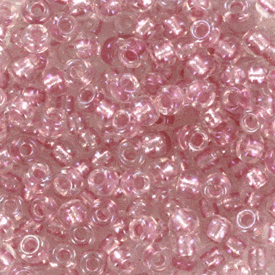 Miyuki rocailles 8-3639 fancy lined soft pink 8/0 - 5 gram
