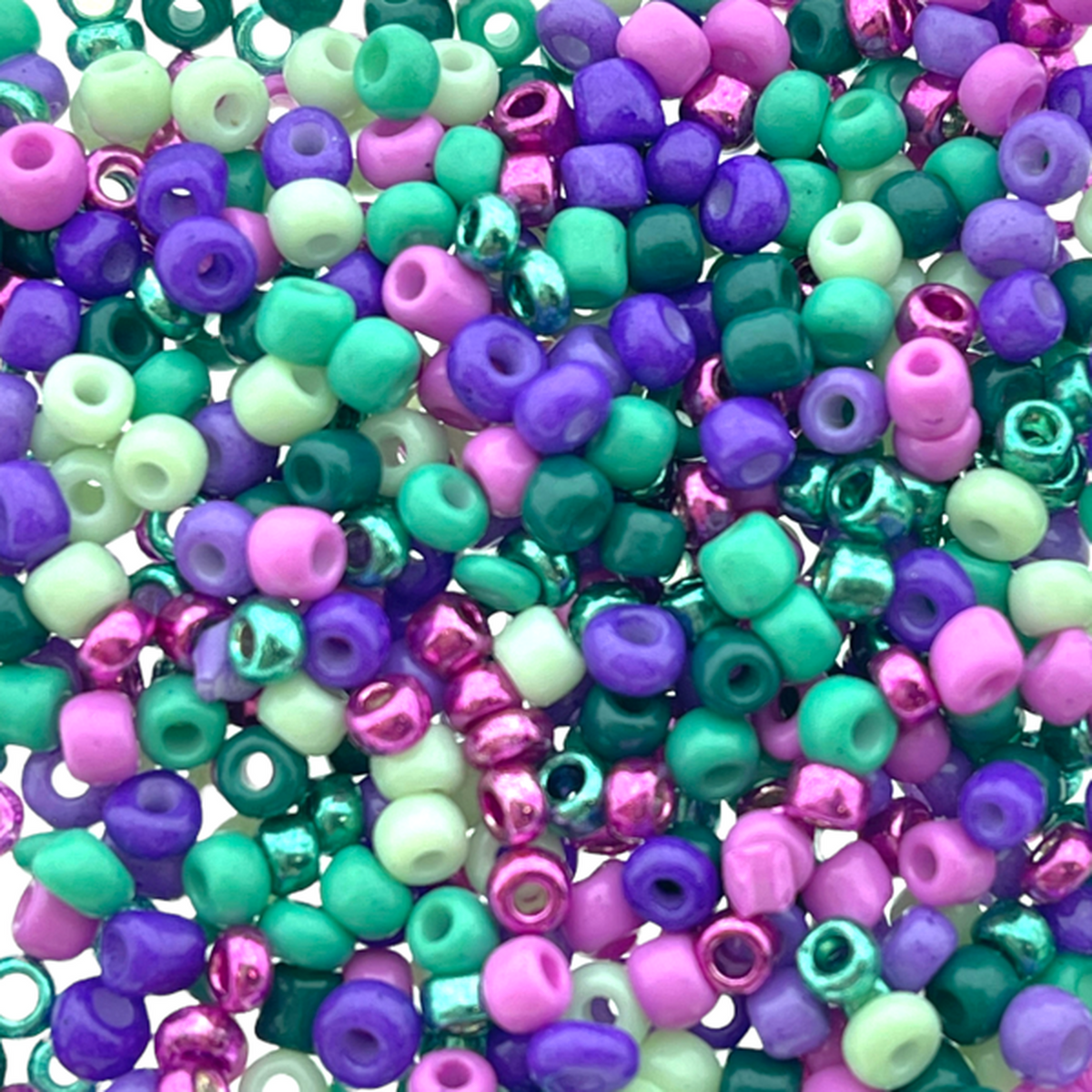 8/0 Rocailles - #276 mix Mermaid 3mm-Kralen-Kraaltjes van Renate