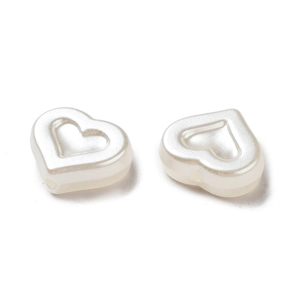 Acryl Hartje parel imitatie kralen 15mm- 12 Stuks-Kralen-Kraaltjes van Renate