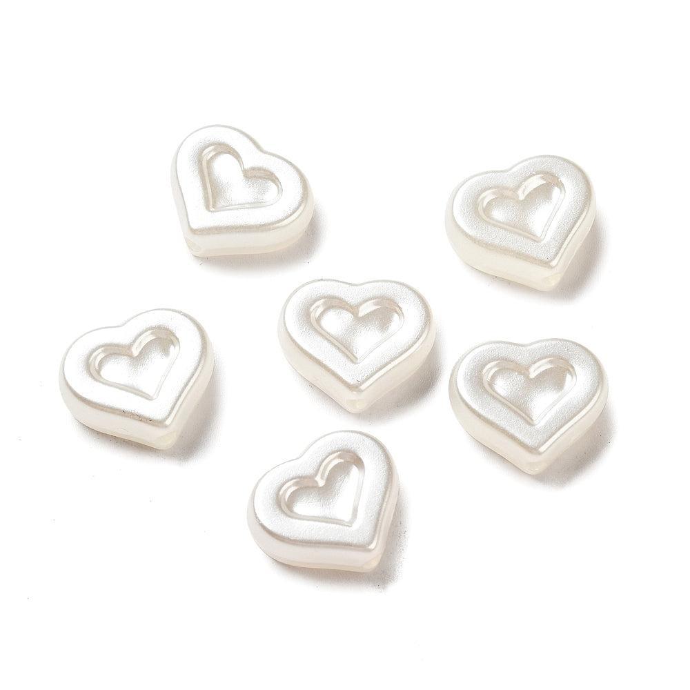 Acryl Hartje parel imitatie kralen 15mm- 12 Stuks-Kralen-Kraaltjes van Renate