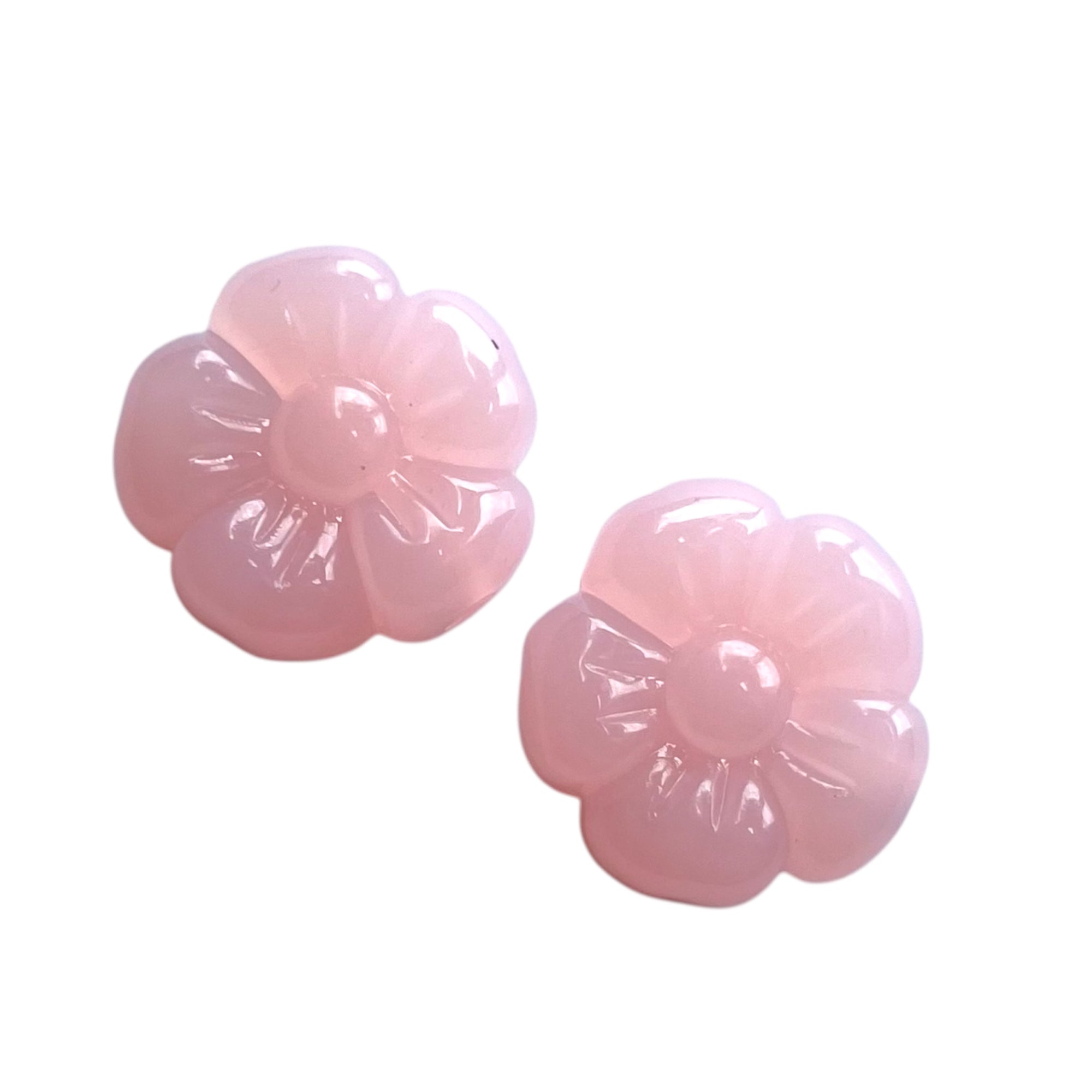 Acryl Jelly Bloem Licht Roze 18.7mm - per stuk-Kralen-Kraaltjes van Renate