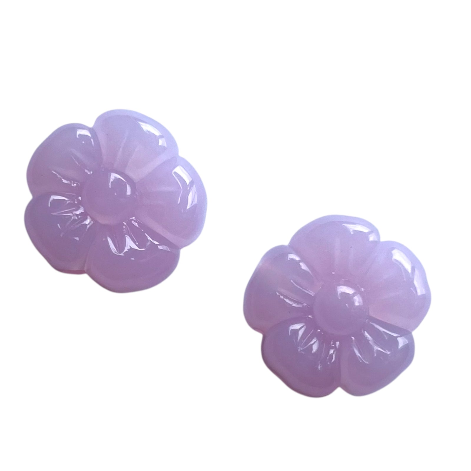 Acryl Jelly Bloem Lila Paars 18.7mm - per stuk-Kralen-Kraaltjes van Renate