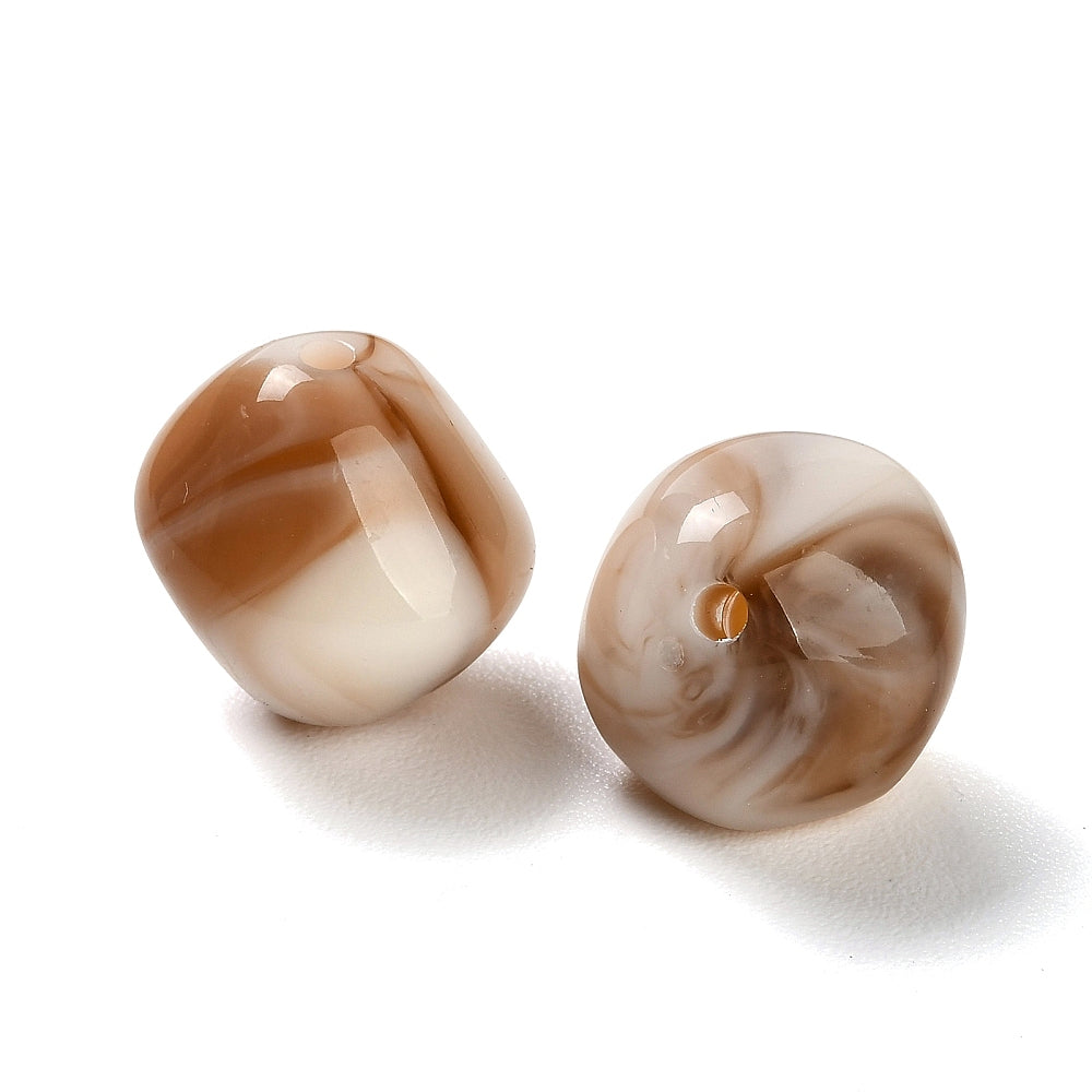 Acryl Kraal Edelsteen Look Nugget Crème 19mm - per stuk-Kralen-Kraaltjes van Renate