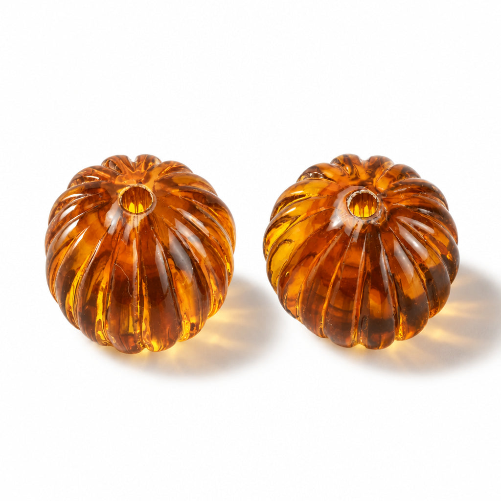 Acryl Kraal Edelsteen Look Rond Oranje 16mm - per stuk-Kralen-Kraaltjes van Renate