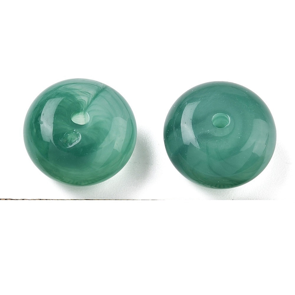 Acryl Kraal Edelsteen Look Rondel Petrol 20x11mm - per stuk-Kralen-Kraaltjes van Renate