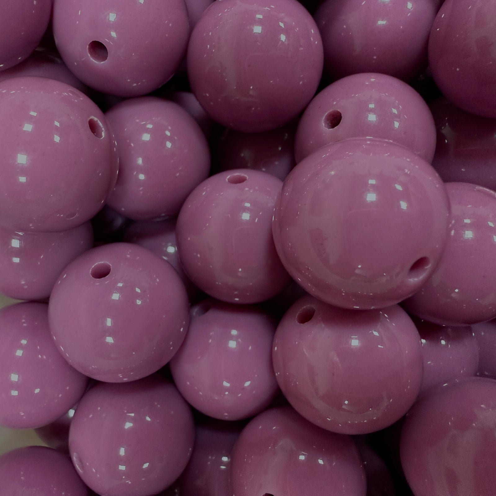 Acryl Kraal Rond Aubergine 16mm - per stuk-Kralen-Kraaltjes van Renate