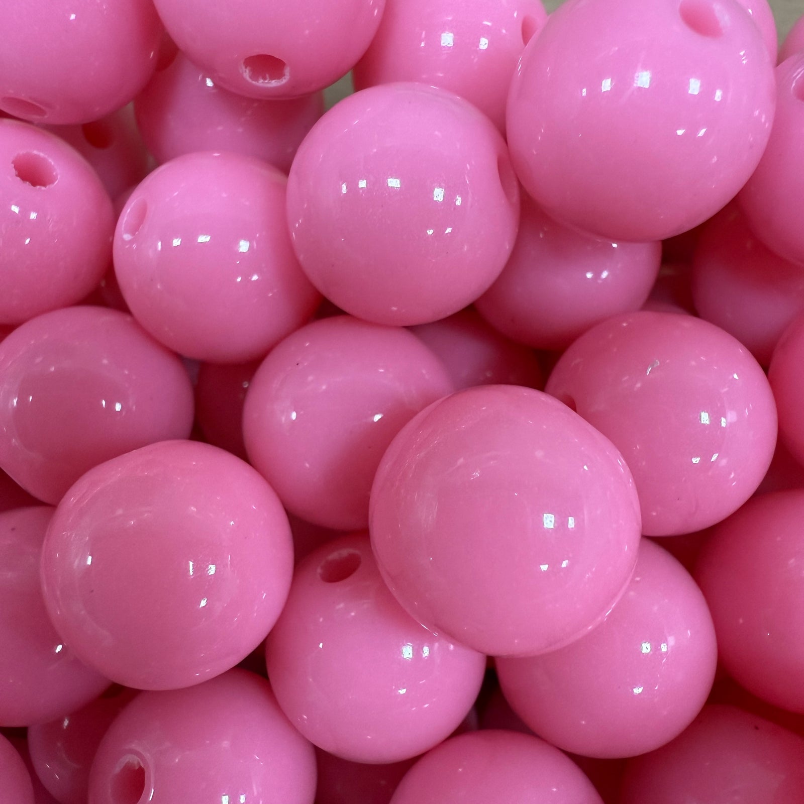 Acryl Kraal Rond Bubblegum Roze 14mm - per stuk-Kralen-Kraaltjes van Renate