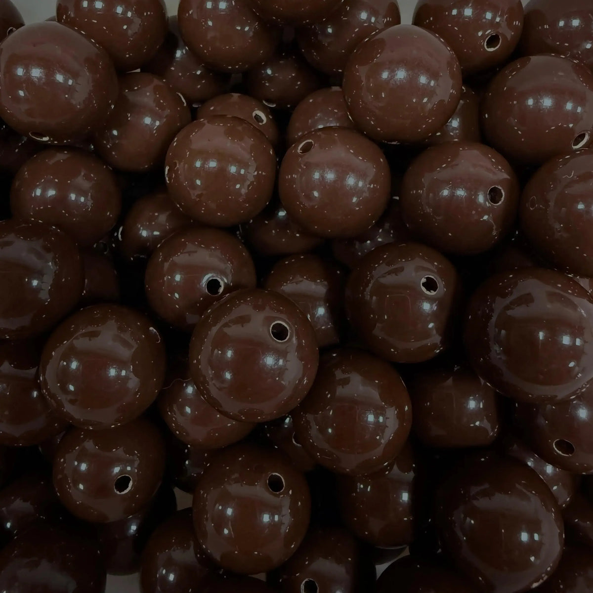 Acryl Kraal Rond Chocolade Bruin 18mm - per stuk-Kralen-Kraaltjes van Renate