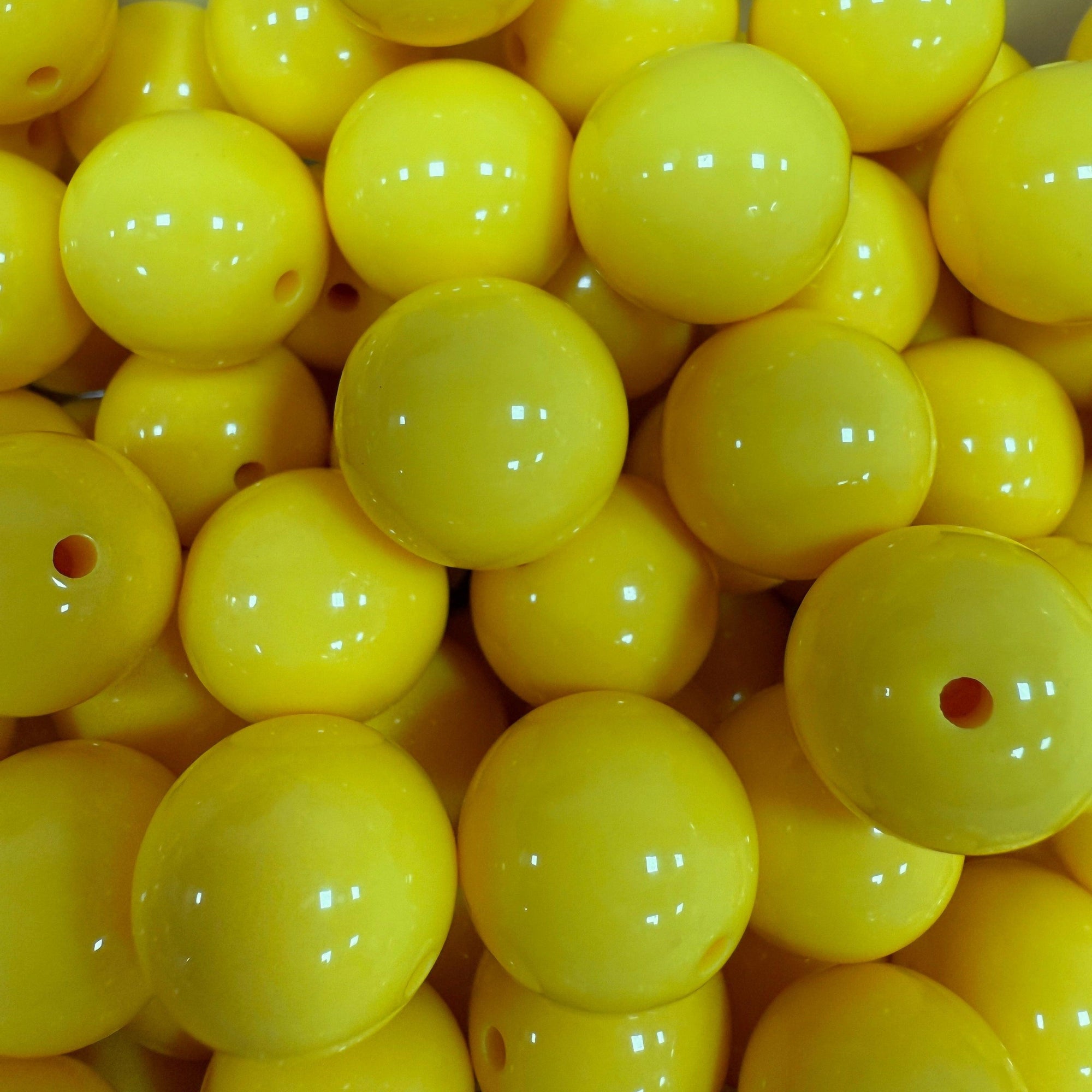 Acryl Kraal Rond Geel 12mm - per stuk-Kralen-Kraaltjes van Renate