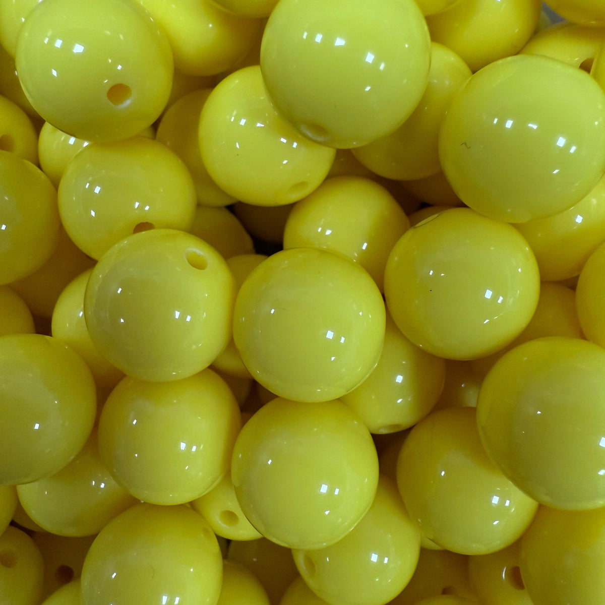 Acryl Kraal Rond Geel 14mm - per stuk-Kralen-Kraaltjes van Renate