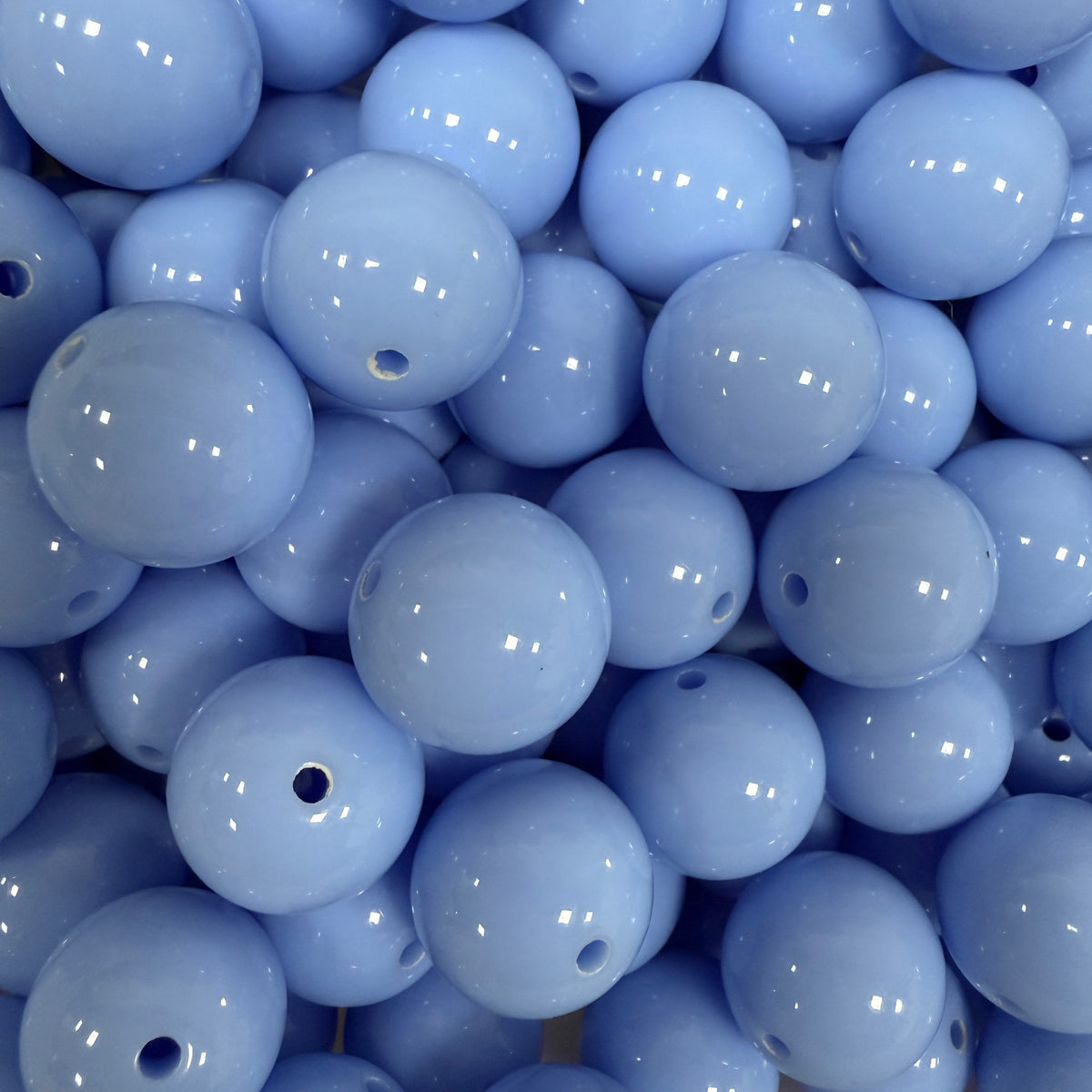 Acryl Kraal Rond Grijs Sky Blauw 14mm - per stuk-Kralen-Kraaltjes van Renate