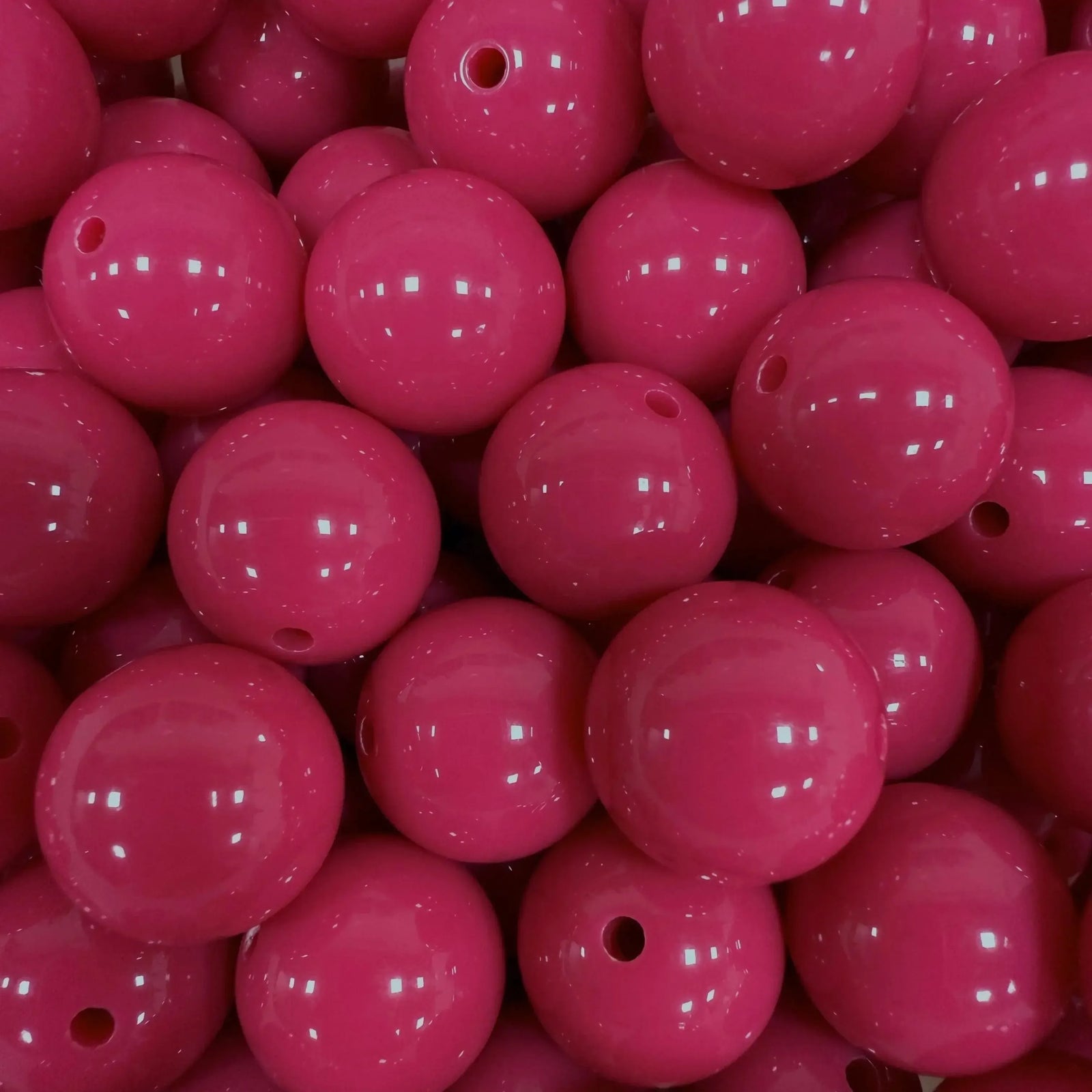 Acryl Kraal Rond Hot Pink 18mm - per stuk-Kralen-Kraaltjes van Renate