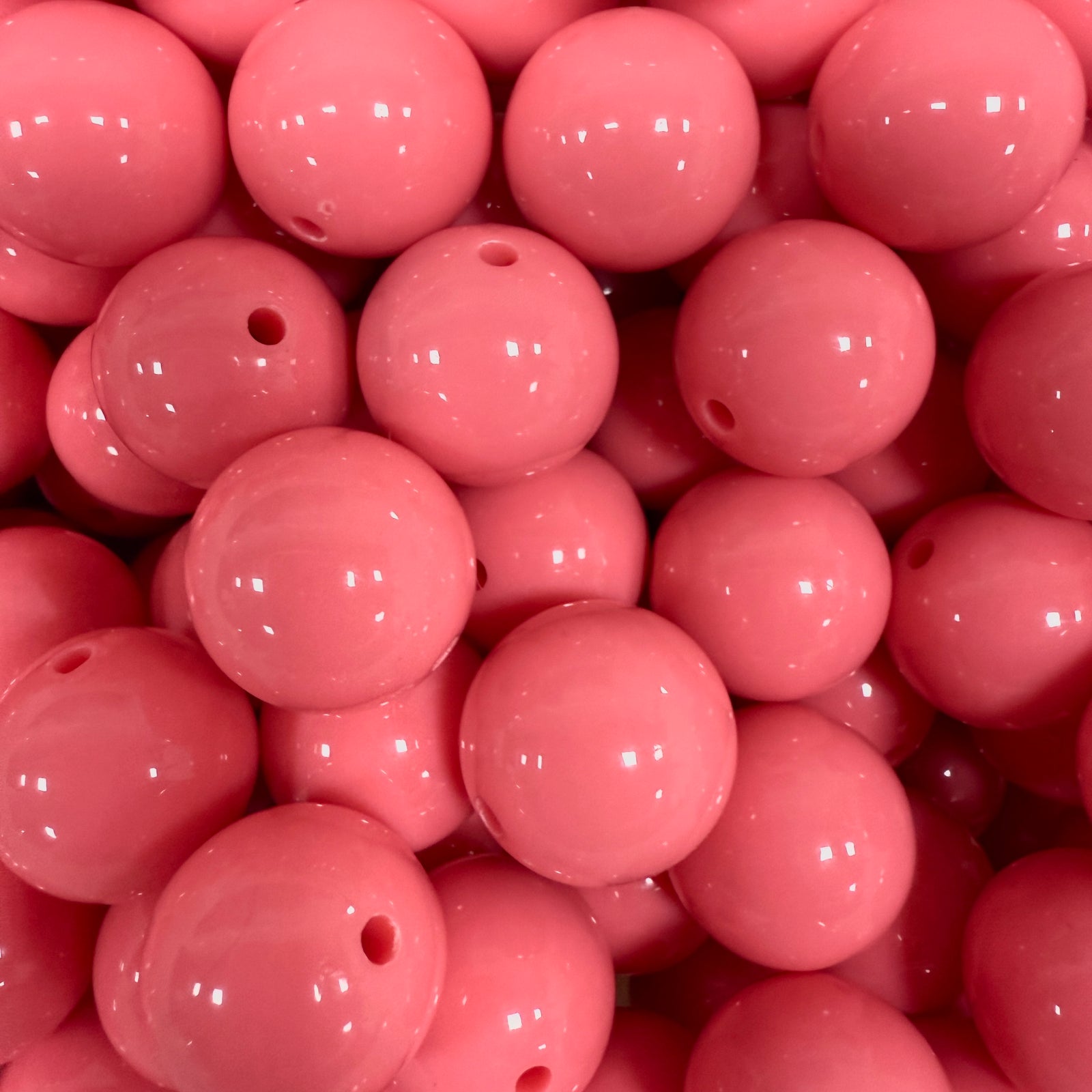 Acryl Kraal Rond Koraal Roze 12mm - per stuk-Kralen-Kraaltjes van Renate