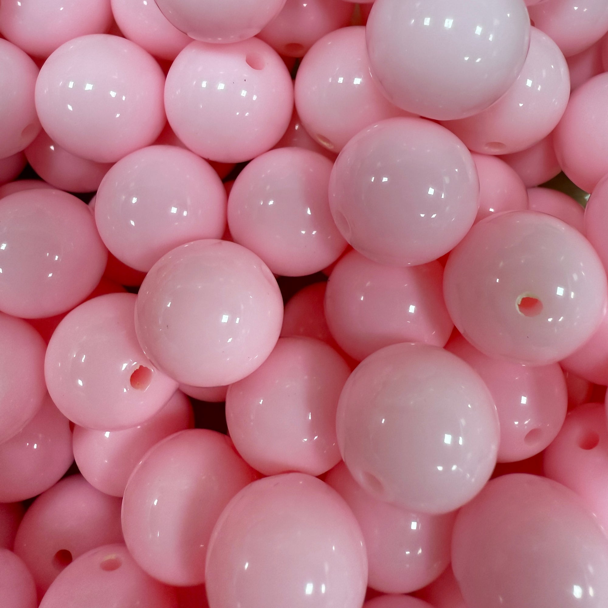 Acryl Kraal Rond Licht Roze 14mm - per stuk-Kralen-Kraaltjes van Renate