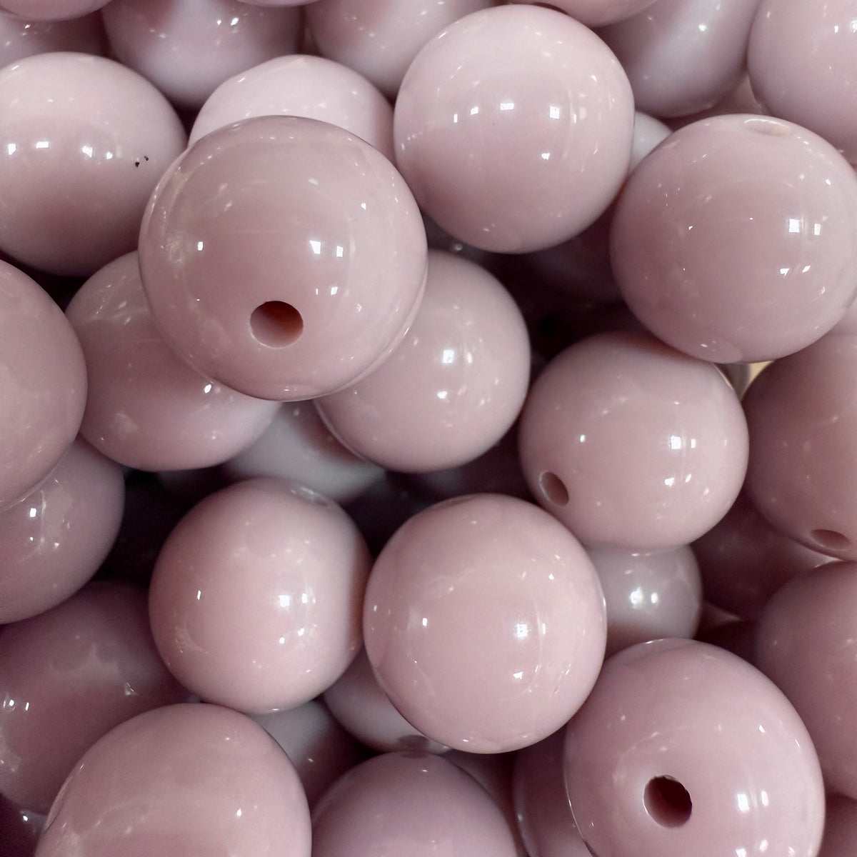 Acryl Kraal Rond Lilac Pink 14mm - per stuk-Kralen-Kraaltjes van Renate