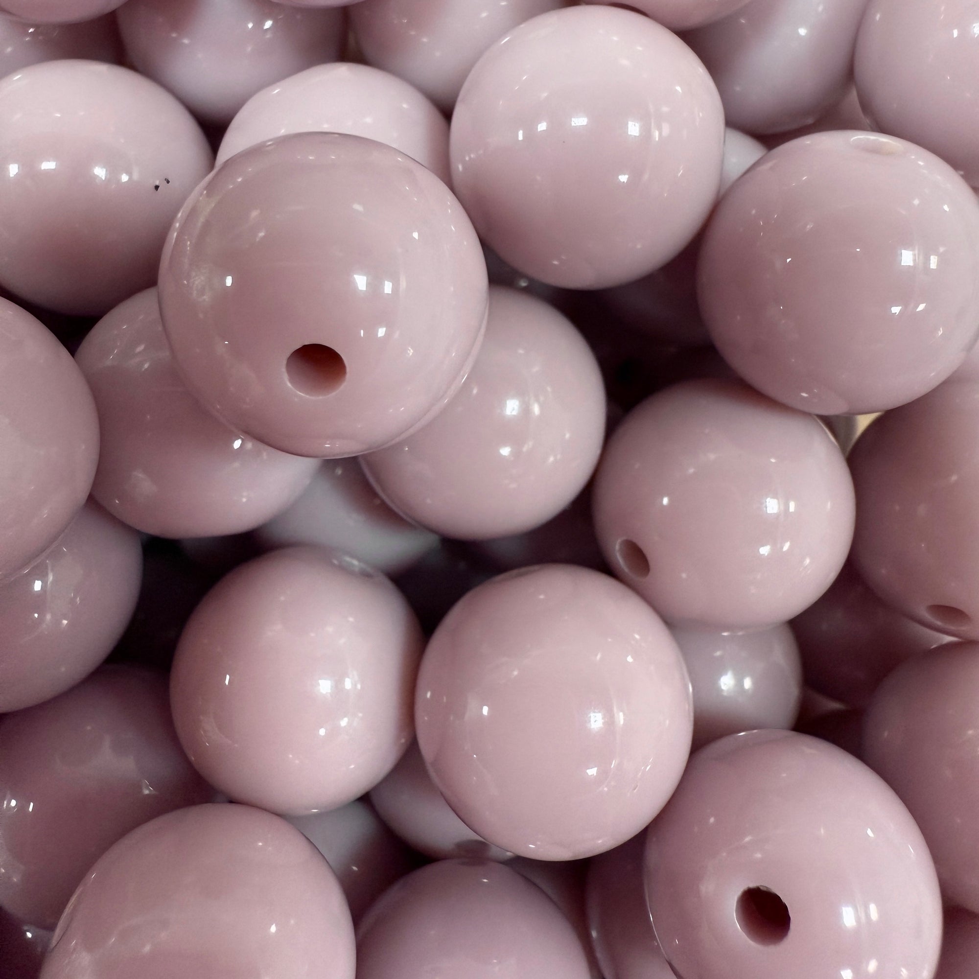 Acryl Kraal Rond Lilac Pink 14mm - per stuk-Kralen-Kraaltjes van Renate