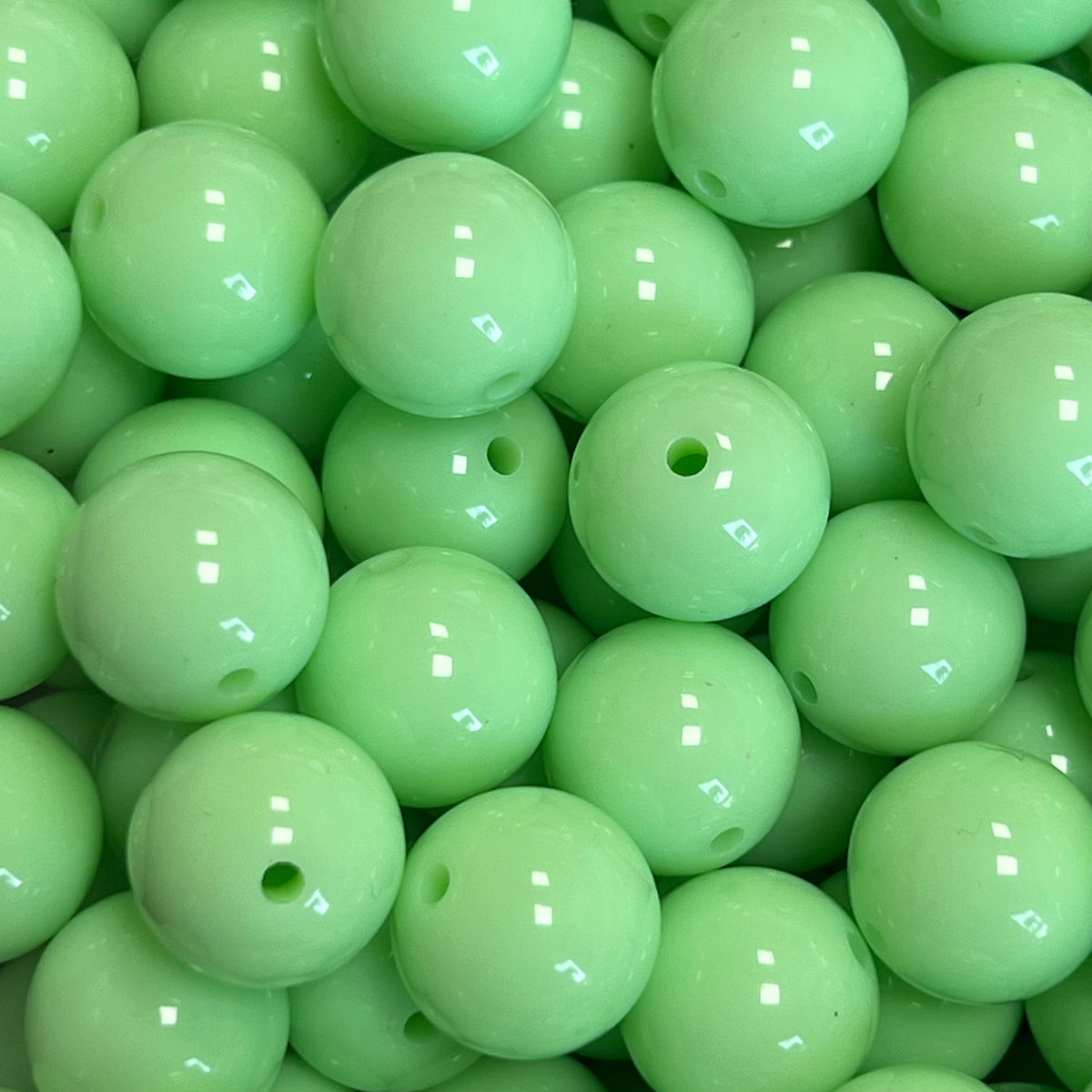 Acryl Kraal Rond Lime 14mm - per stuk-Kralen-Kraaltjes van Renate