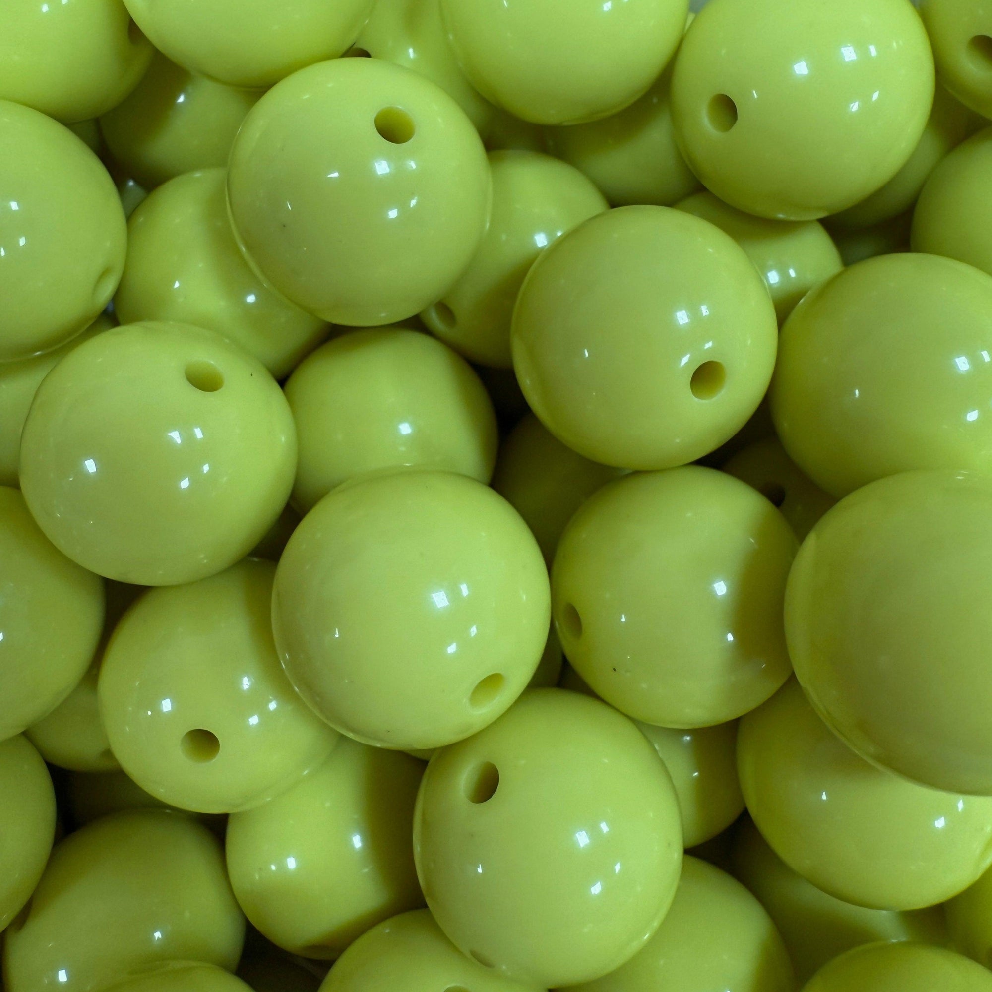 Acryl Kraal Rond Limoen Groen 12mm - per stuk-Kralen-Kraaltjes van Renate